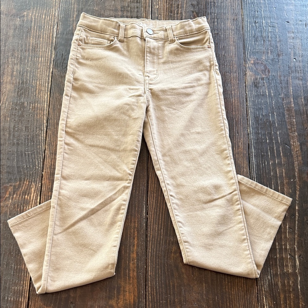 Girls Camel Colored Skinny Jeans-Size 12